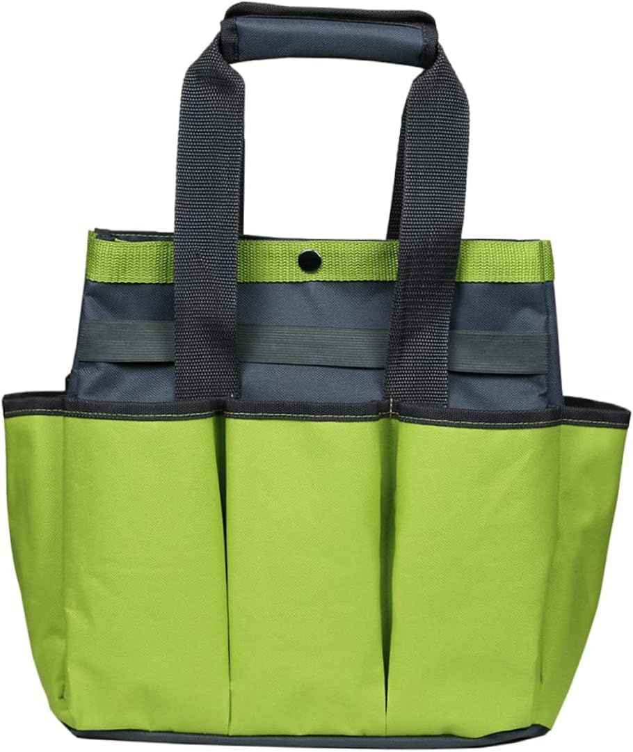 Garden Tool Organizer Bag with Handles, Multi Pocket Oxford Cloth Tote