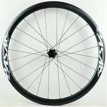 700C Road Bike Carbon Wheelset, 50MM Rim Thru Axle 142mm HG Sealed Bearings Disc Brake Cycling Racing Wheels 24H Spoke Weight 1720g for 7-12 Speed