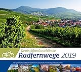 Deutschlands Radfernwege 2019, Wandkalender im Querformat (54x48 cm) - Mit Hintergrundinformationen zu den Fahrradtouren, mit Monatskalendarium