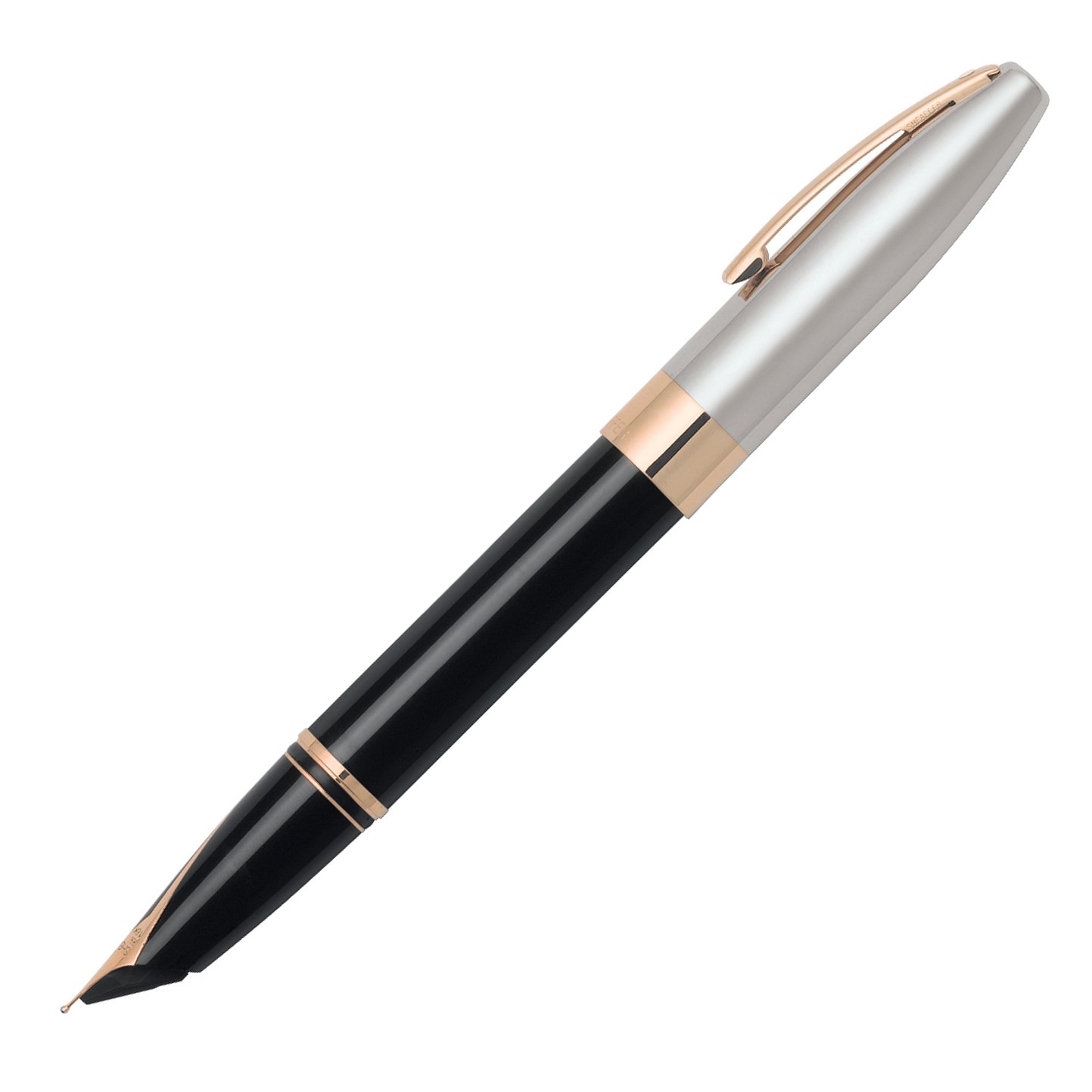 Sheaffer SH/9030-0 22k Gold Plate Trim Fountain Pen - Black