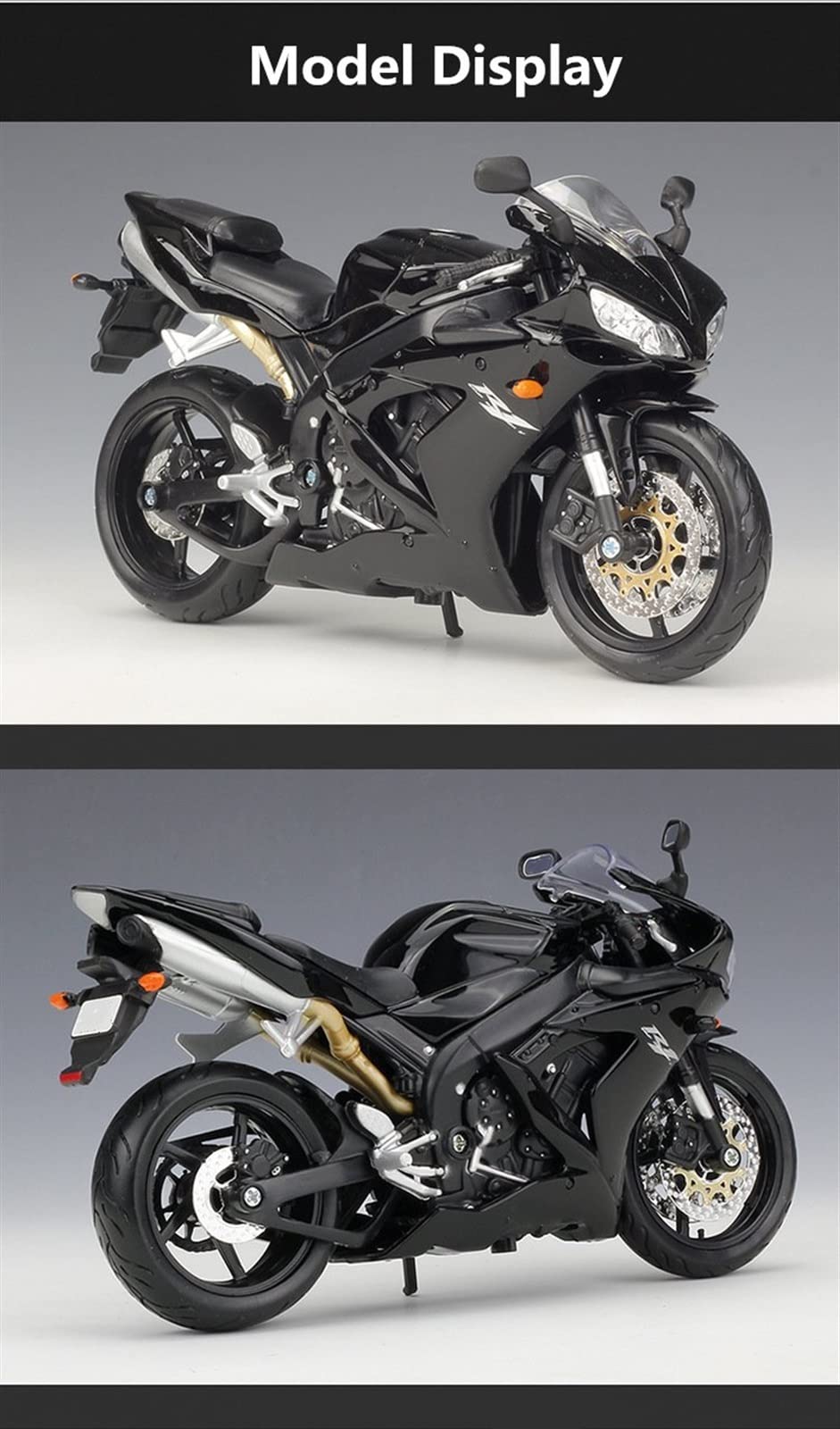 Modello 1:12 Per YAMAHA YZF-R1 Lega Moto Modello Diecasts Regali(Blue retail box)