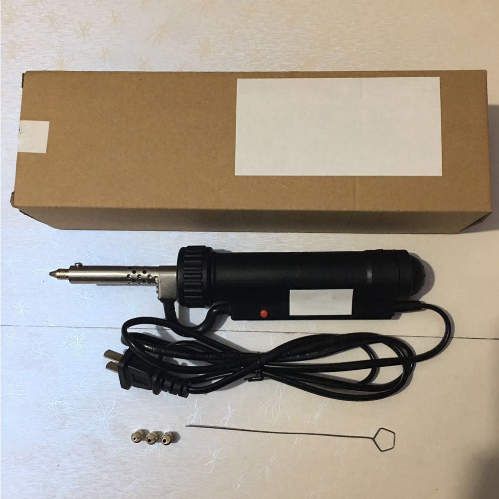 Herramienta de reparación portátil para bomba eléctrica desoldadora al vacío, 30 W, 120 V, hierro (tamaño: enchufe US)
