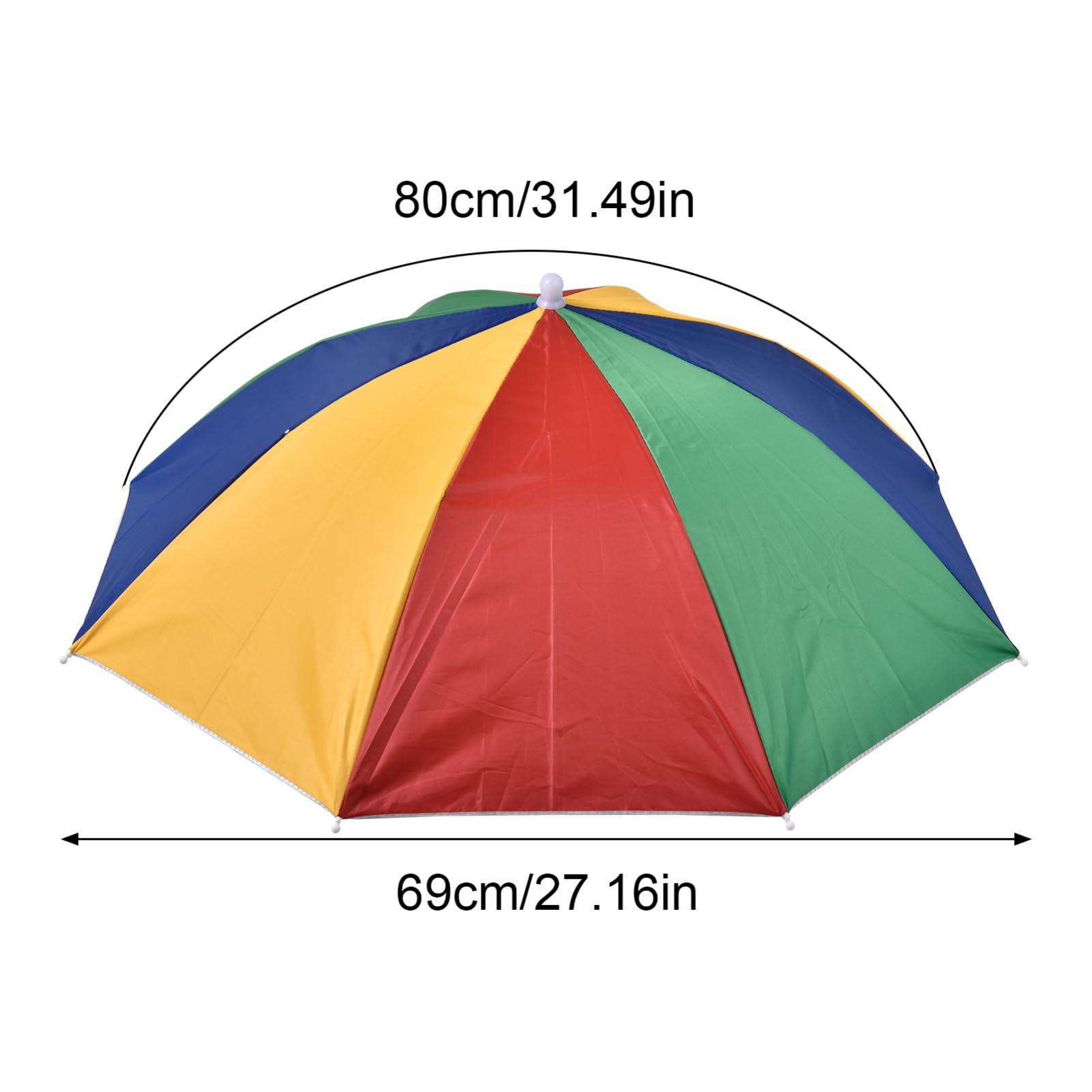 Ombrello | Cappello Ombrello da con Elastico,Copricapo Elastico Compatto con Protezione Raggi UV e dalla Pioggia per la, Il Golf, Il Giardinaggio all'aperto