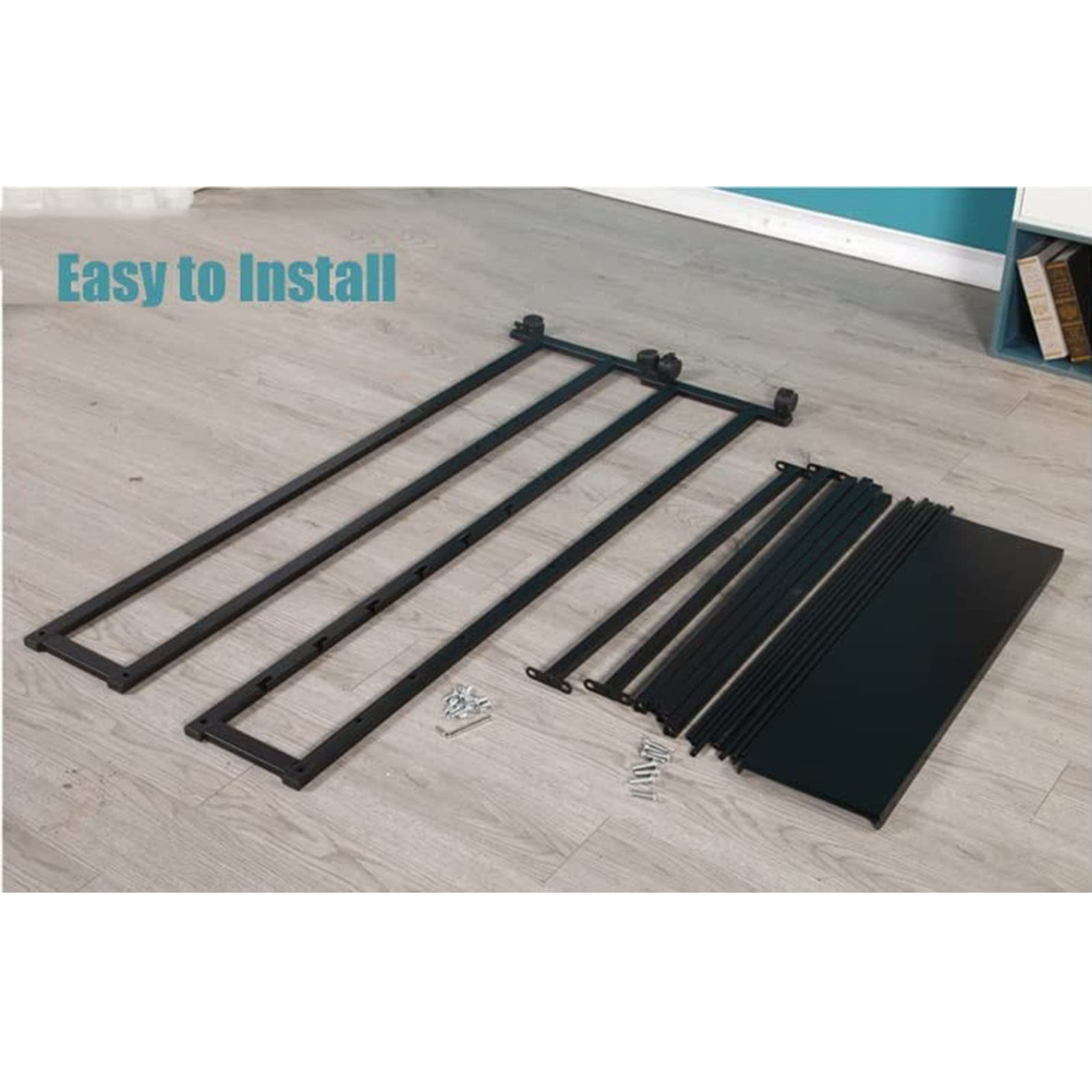 Stojak do przechowywania wstążek, 7-poziomowy dwustronny stojak wystawowy na kwiaty z rolowanym papierem do pakowania/wstążkami(Black)