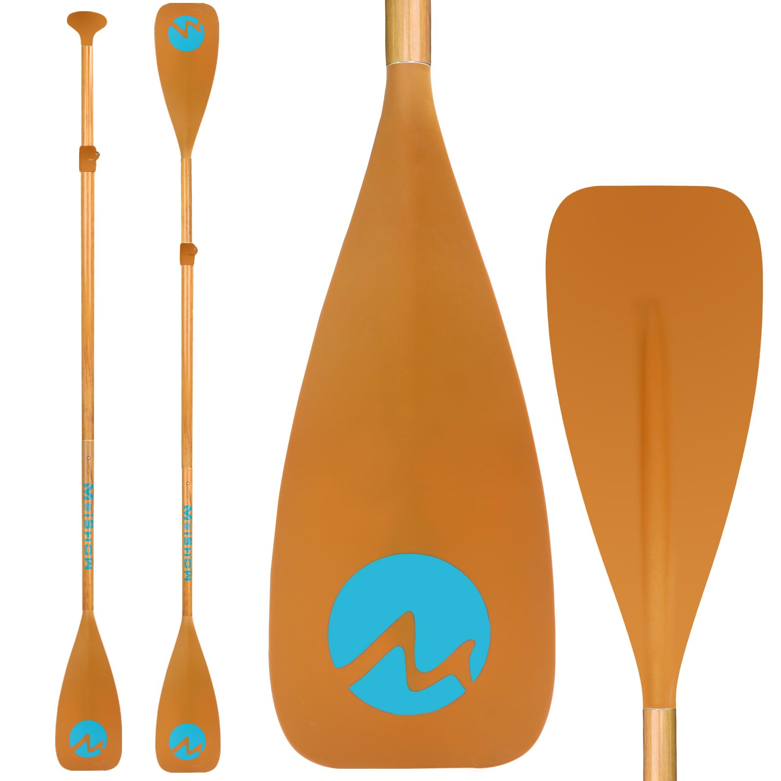 SUP Paddle Board Paddle - Adjustable Paddleboard Paddle Oar 4-Piece Floating Aluminum SUP Kayak Paddle