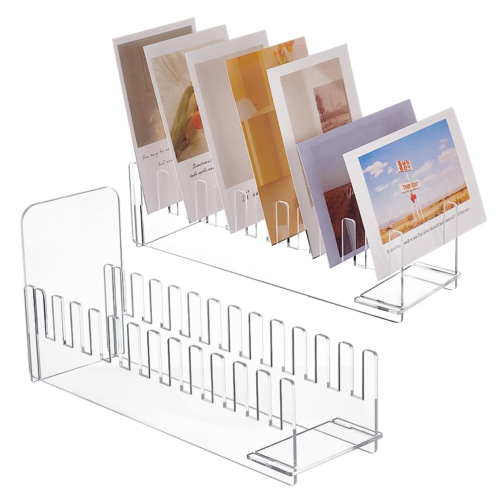 Présentoir à Autocollants En Acrylique 9 Cases - 3 Niveaux, Dimensions ~34x14x32cm, Pour Vendeurs, Salons, Boutique - 2