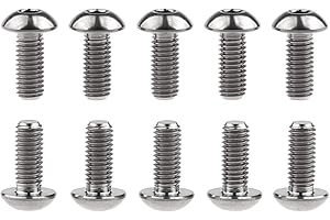 M5 x 12mm Titanium Ti Water Bottle Cage Bolt Button Head Screw Pack of 10