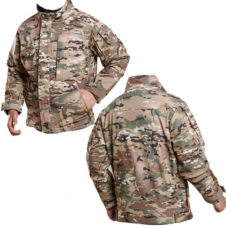 Outdoor Sports Airsoft Gear Hunting Shooting Coat Tactical Combat Clothing BDU Camouflage Softshell Jacket