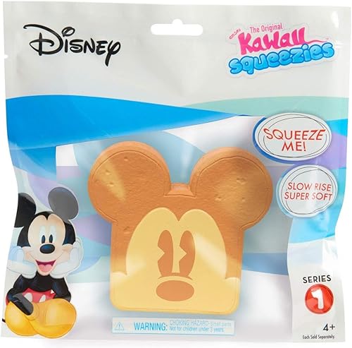 Kawaii Just Play Squeezies Mickey Toast, multicolor