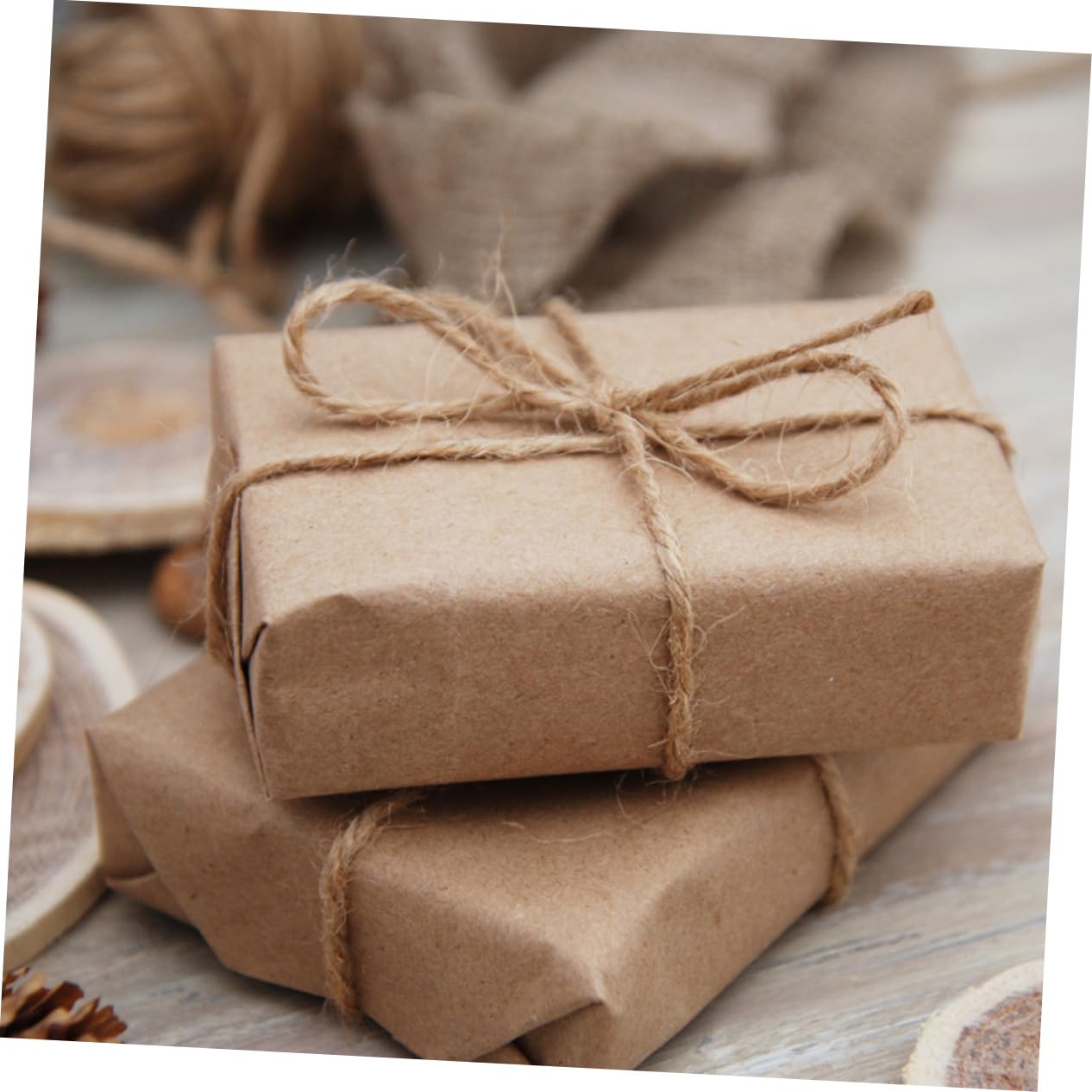 Rollo de Papel Kraft Marrón 1 Rollo para Embalaje de Flores