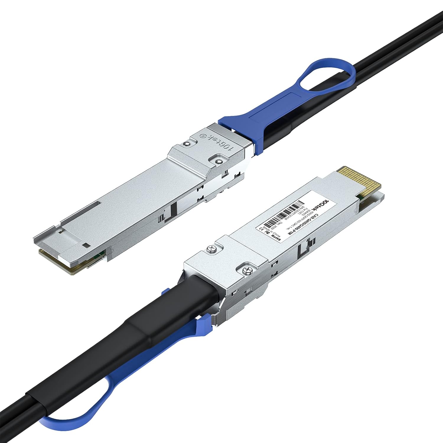 10Gtek 400G QSFP-DD DAC Cable - 400GBASE QSFP-DD to QSFP-DD Passive Direct Attach Copper Twinax Cable for Mellanox MCP1660-W003E26, 3-Meter(10ft)