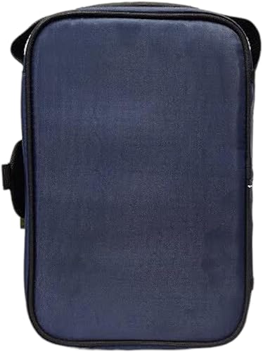 Miniatura 4 de Arctic Zone Bolsa de almuerzo con forro duro extraíble, divisor ajustable y bandeja de almuerzo integrada, azul marinorojo