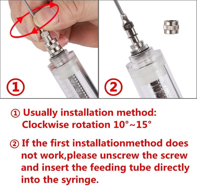 Manual Feeding Rearing Gavage Crop Needle Curved Medication Tube Cage Birds Mice Parrot Feeding Syringe (50 ml)
