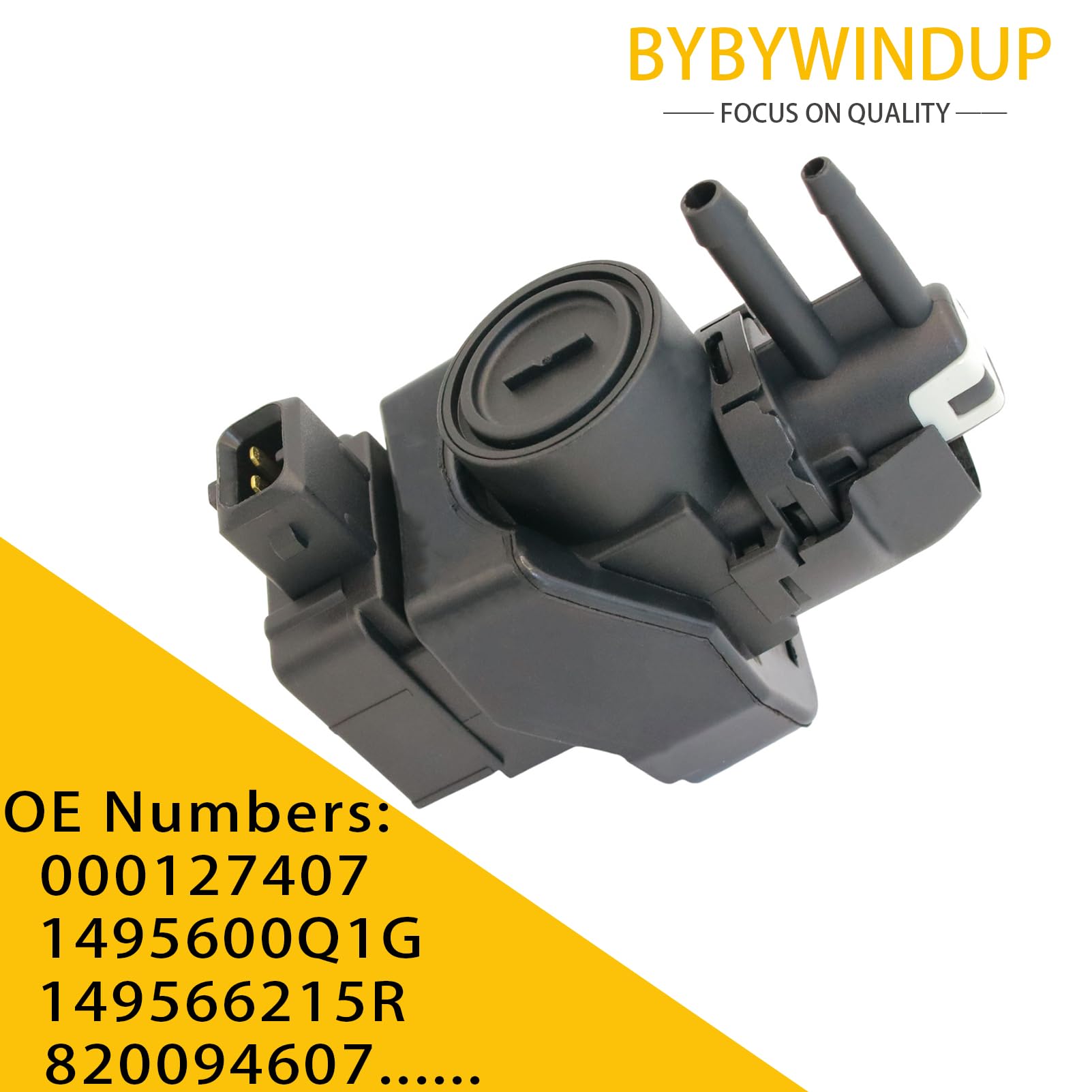 Électrovanne de pression turbocompresseur compatible avec Duster Sandero Logan Twingo Trafic Megane Clio Remplacement pour 1495600Q1G 000127407