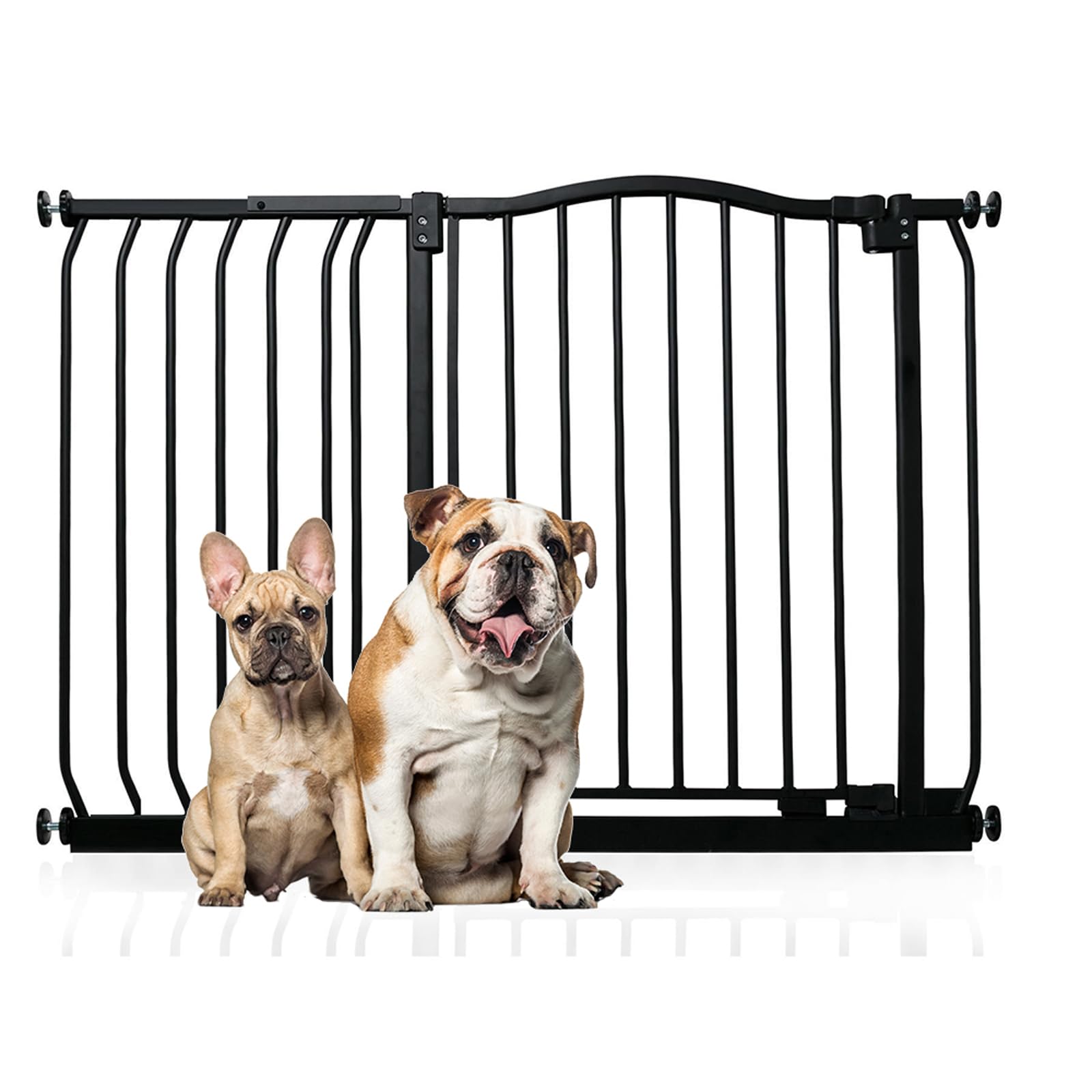 Bettacare Pet Gate - Pressure Fit Safety Gate - 107cm Width - Black - Metal