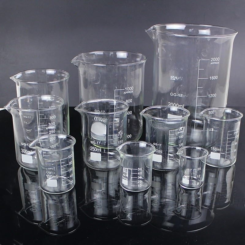 Glass Tall Beaker, Lab Borosilicate Glass Beaker 25-5000mL(5000ml)