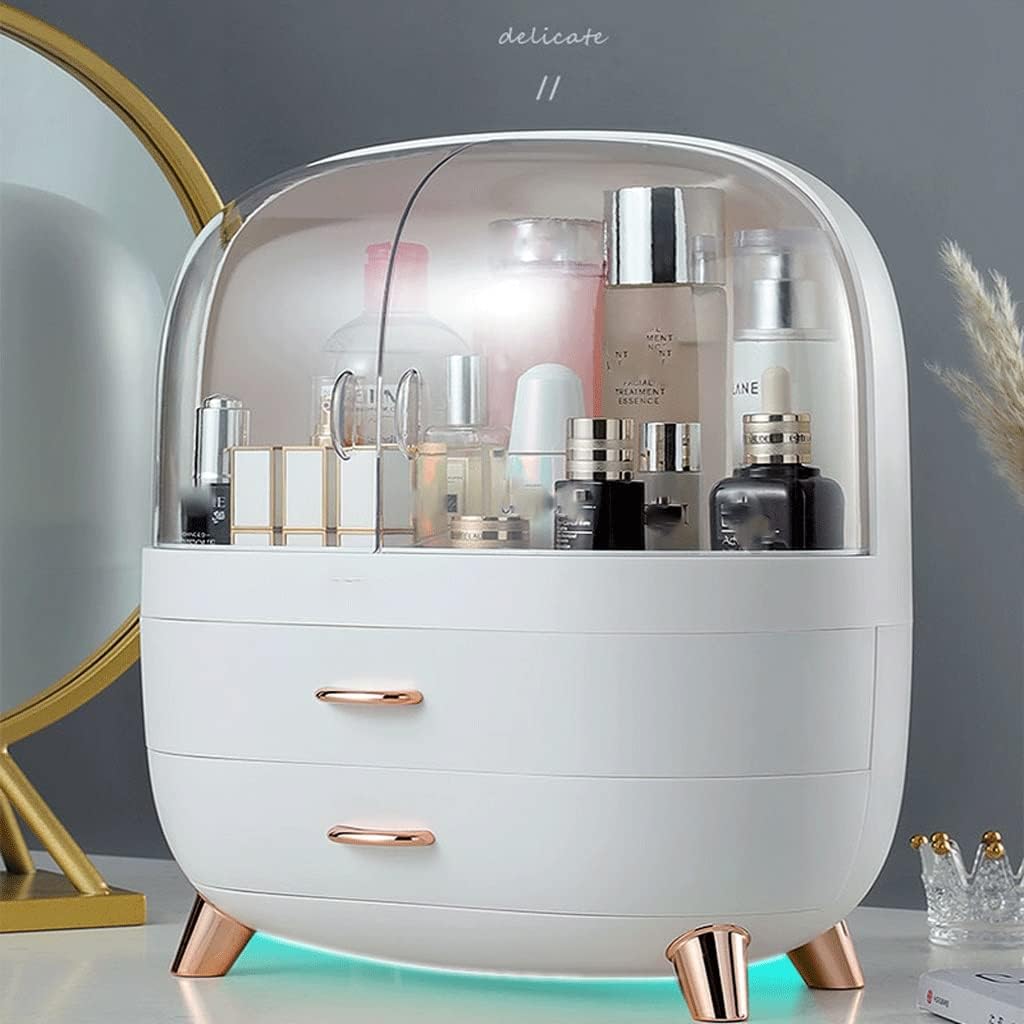 Cosmetic Box Transparent Makeup Jewelry Drawer Home Storage Multifunctional Travel(Onecolor)