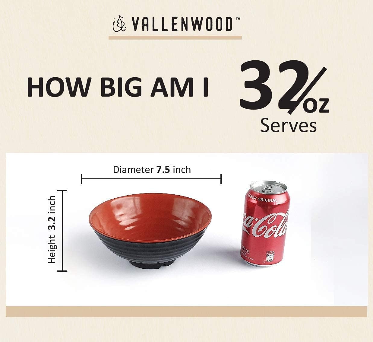 Buy 1 get 1 2 Ramen Bowl Sets. 8 pieces, Melamine Large Noodle Bowls Set By Vallenwood. Asian, Chinese, Japanese or Pho Soup 37oz. With Spoons, Chopsticks and Stands. Complete Dinnerware. Thai Miso Udon wonton.