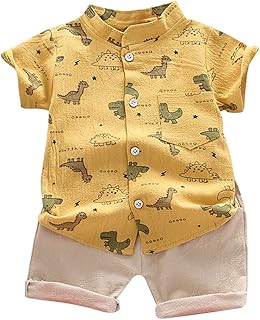 Generic Baby,Clothing,Baby Girls 0-24m,Outfits & Clothing Sets Baby T-Shirt Set Cartoon Kids Dinosaur Outfits Boys Tops+Pants Toddler Boys Outfits&Set New Born Baby Girl Clothes Full Set 0-3 Months Winter
