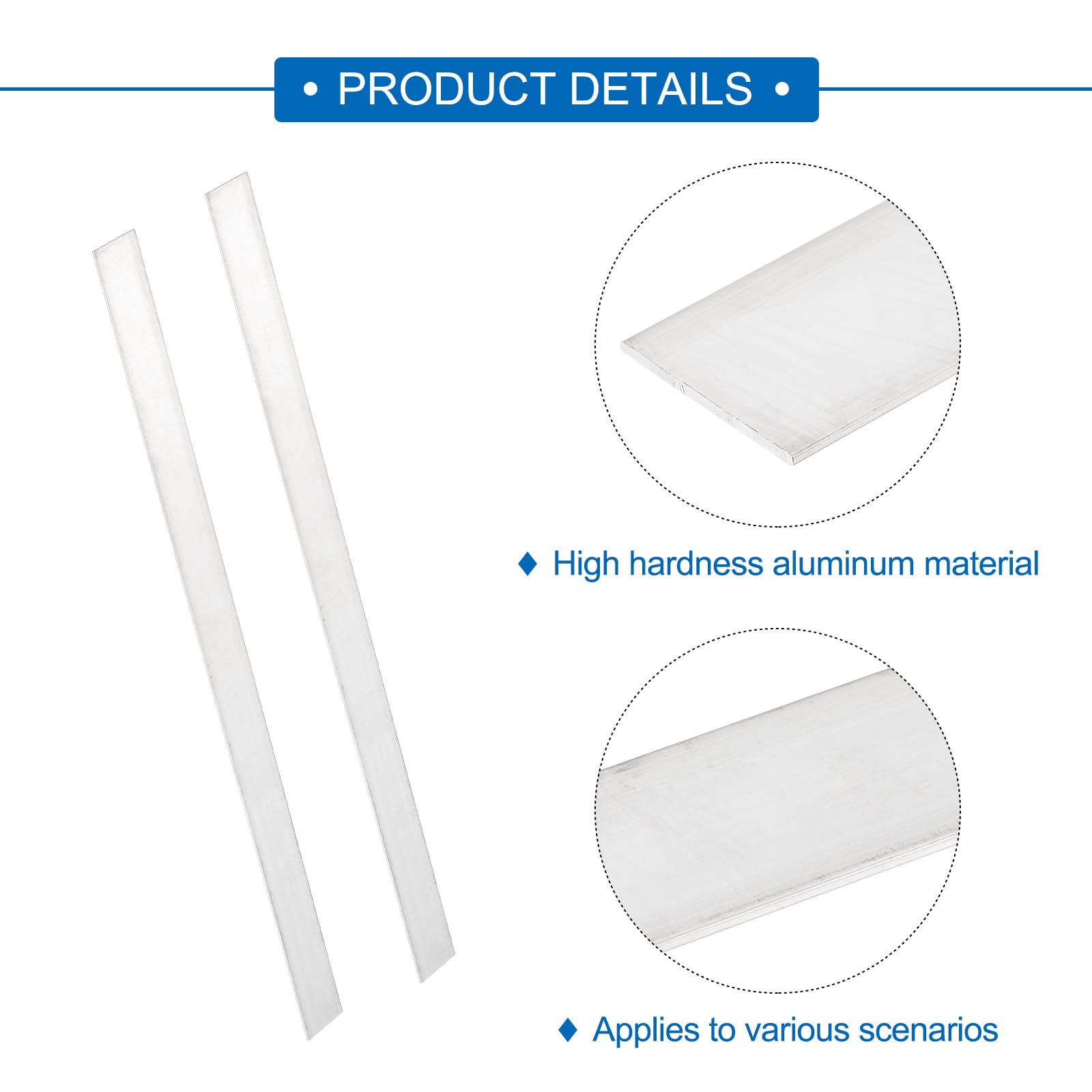 2 Barre Piatte Quadrate In Alluminio 6061 – 40x40x305 Mm, Lega Resistente Per Costruzioni E Fai-da-te