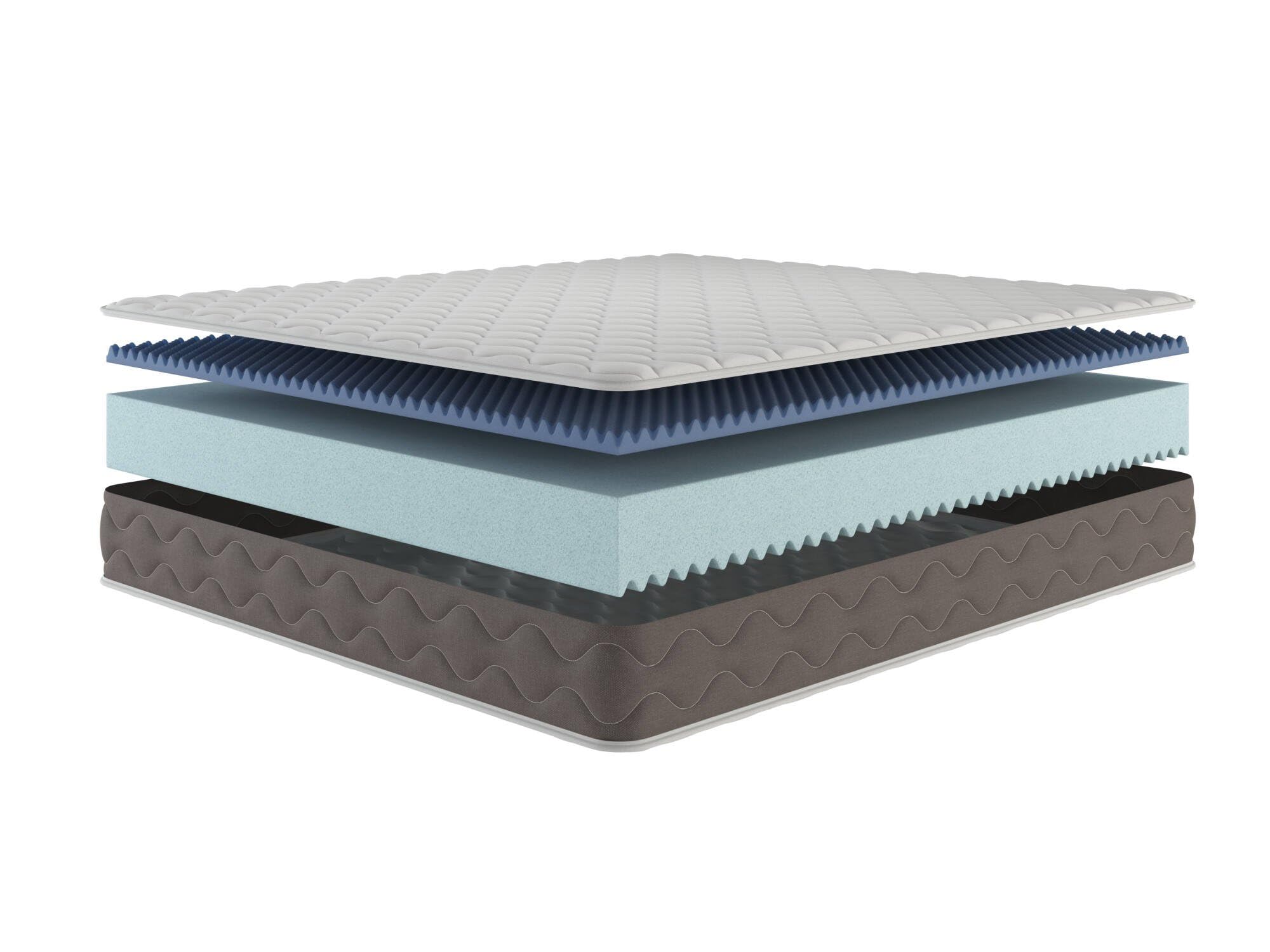 Talamo Italia Matrimoniale Amaltea, Memory Foam, ergonomico, Materasso antiacaro e Anallergico, 100% Made in Italy, 160x190xh21 cm, 160 cm x 190 cm