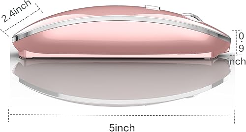 Miniatura 5 de JETTA Mouse inalámbrico para MacBook Pro, MacBook Air, portátil, escritorio, Chromebook, Win781011, PC, color gris