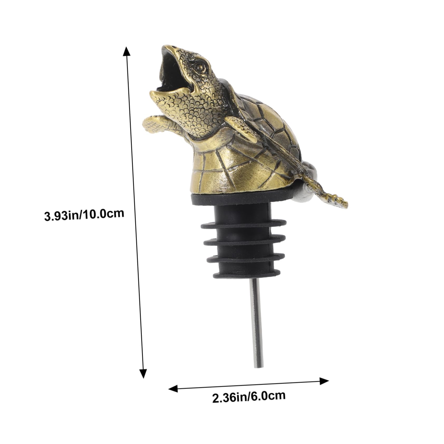 STOBAZA Animal Wine Pourer Turtle Wine Bottle Pour Spout Metal Liquor Bottle Pourer Decorative Finish