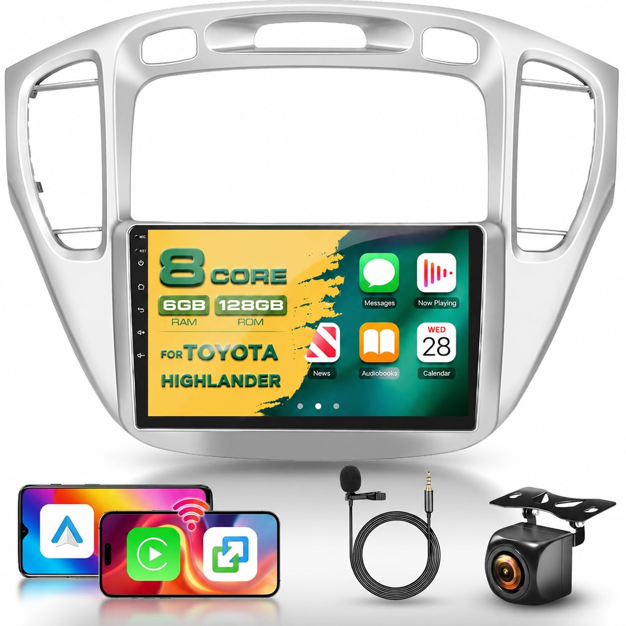 Photo 1 of Driauto 8-Core 6G 128G Android Car Stereo for Toyota Highlander 2000-2007