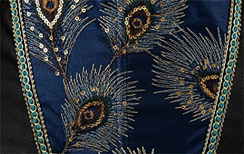 Jutrisujo Corsets For Women Lingerie Bustier Top Sexy Peacock Feather Renaissance Burlesque Black 3Xl #TOP3