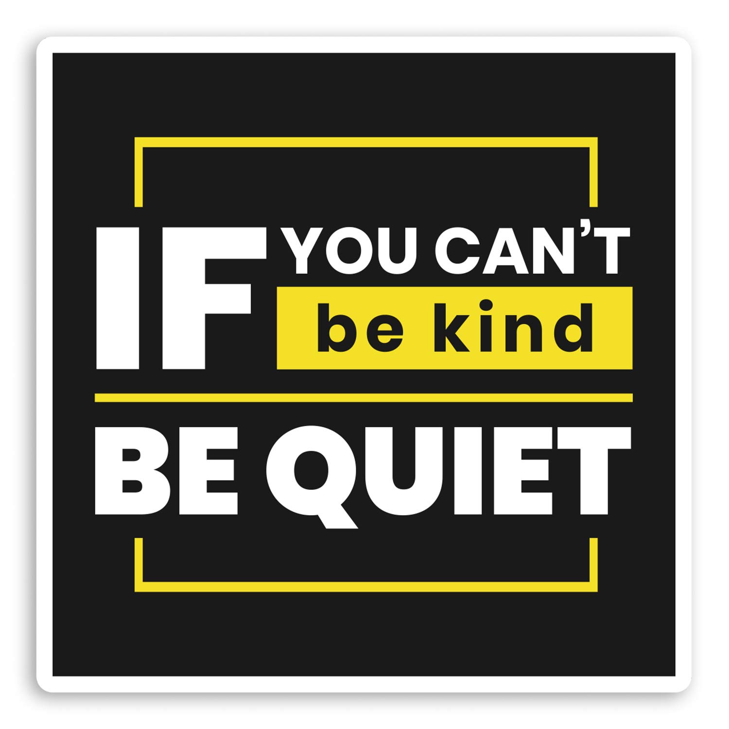 Destination Vinyl Ltd Multi 2 X 10Cm Be Kind Quote Vinyl Stickers - Introvert Positive Laptop Sticker #29133