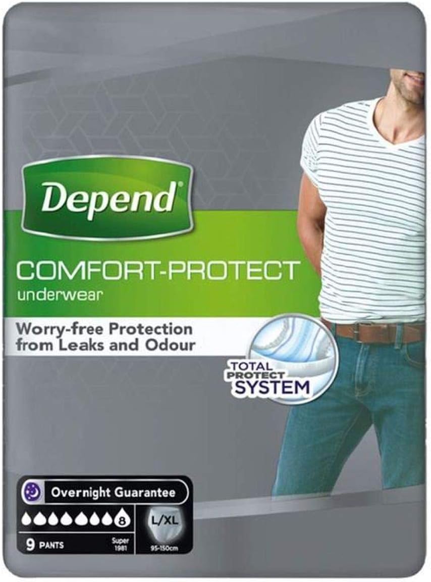 Depend Comfort Protect Incontinence Pants for Men, Large/Extra-Large - 54 Pants