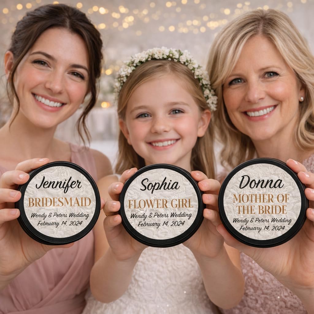 Personalized Wedding Hockey Puck Gift – Custom Puck for Groomsmen, Best Man, Ring Bearer, Bridesmaid, Parents of The Bride & Groom, Officiant or Garter Toss Keepsake