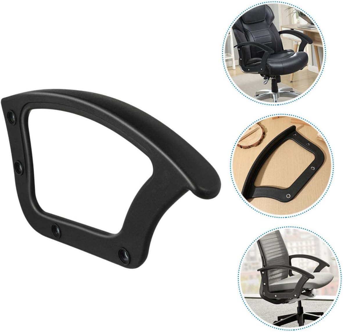 4pcs Sturdy Armrests Replacement for Office and Gaming Chairs Arm Rest Parts for Household Use Easy to Install and Fit