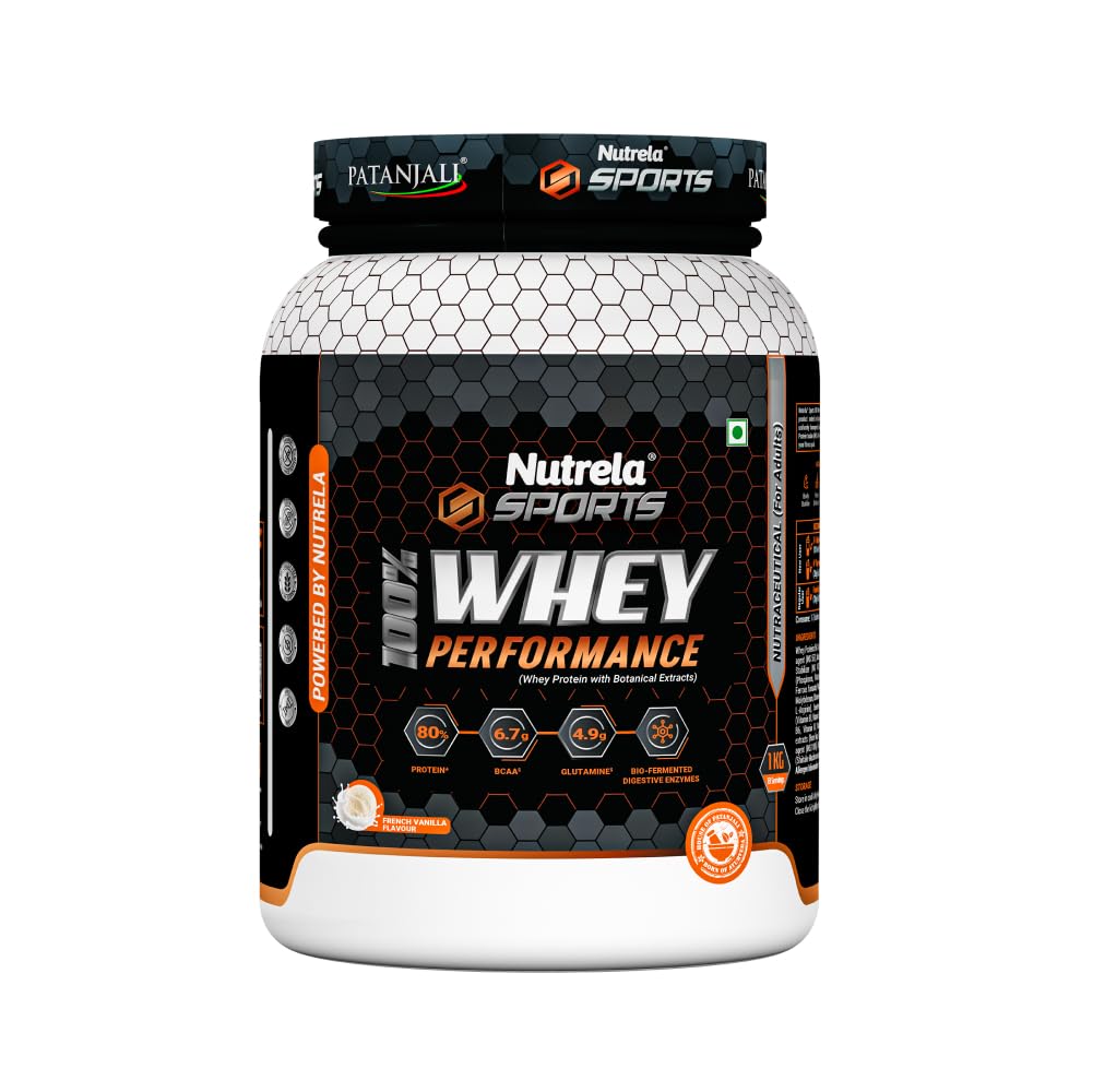NutrelaSports 100% WHEY PERFORMANCE-1KG (Vanilla Ice Cream)