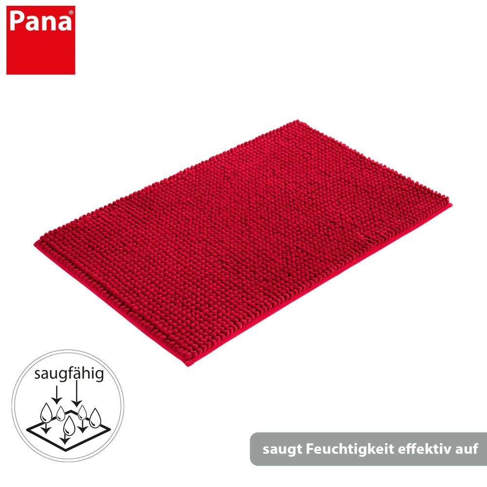 PANA® Designerska mata łazienkowa l dywanik łazienkowy l dywanik łazienkowy l dywanik pod prysznic l 50 x 60 cm l antypoślizgowa l zmywalna l szybkoschnąca I technologia 3D Mesh I cyrkulacja powietrza Kolor: fuksja, rozmiar: 50 x 80 cm