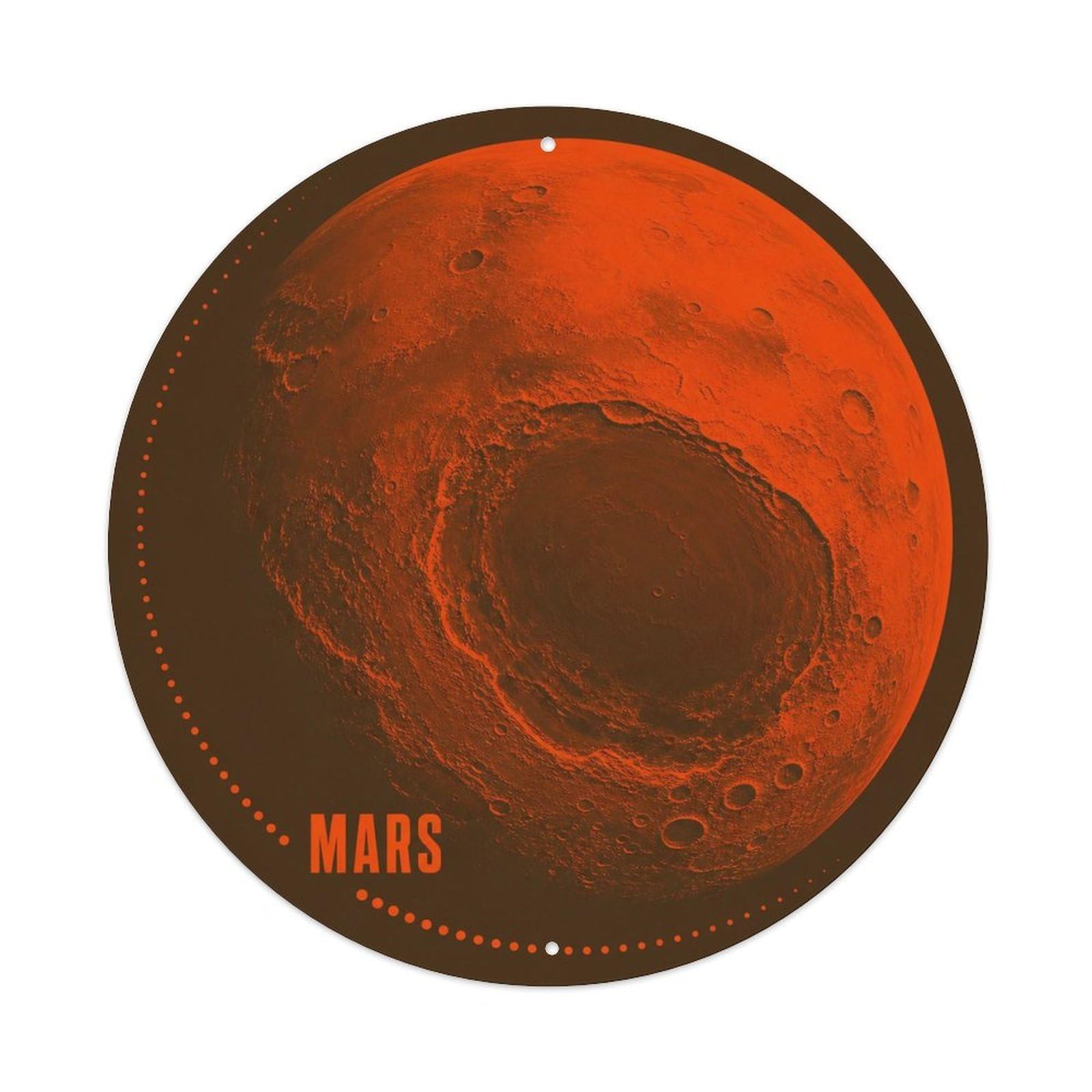 Solar System Universe Mars Red Planet Astronomy Metal Tin Sign