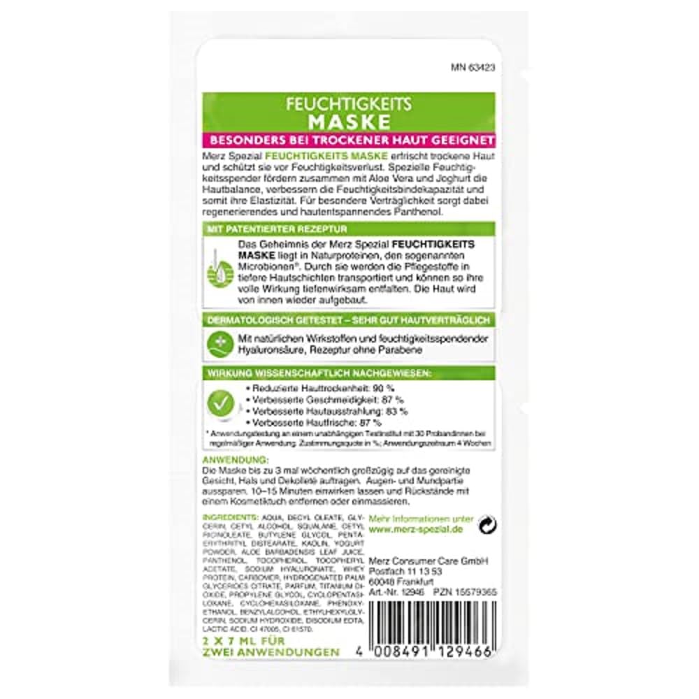 Merz Spezial Feuchtigkeits-Maske mit Aloe Vera und Hyaluronsure