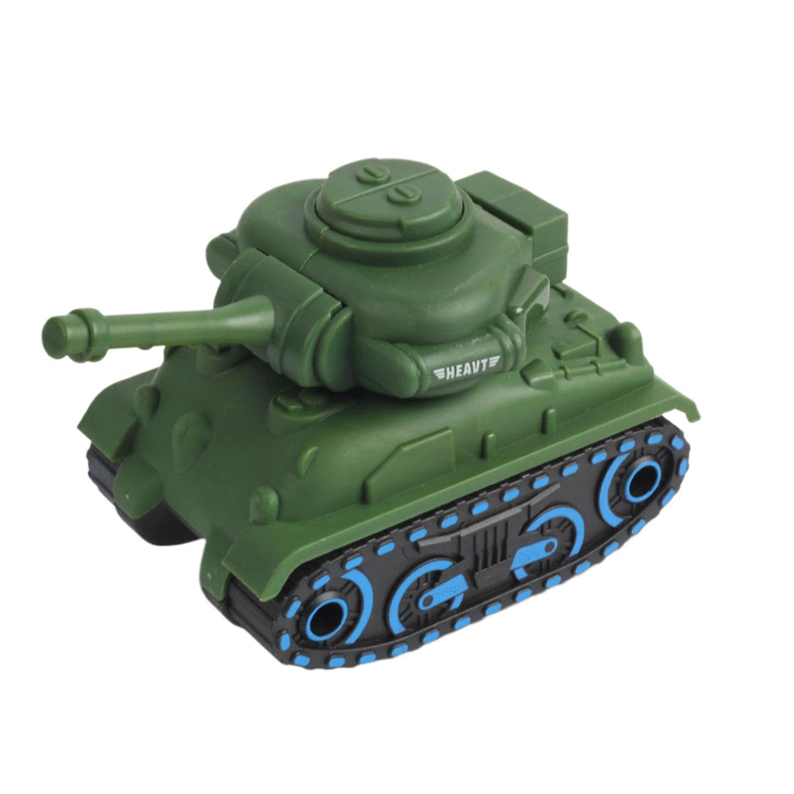 Tank Toy Vehicle, Press and Go Educational Battle Truck Portable Style, for Home, Outdoor, Playroom, Study, Party Favors, Christmas, Birthday, Daily Use