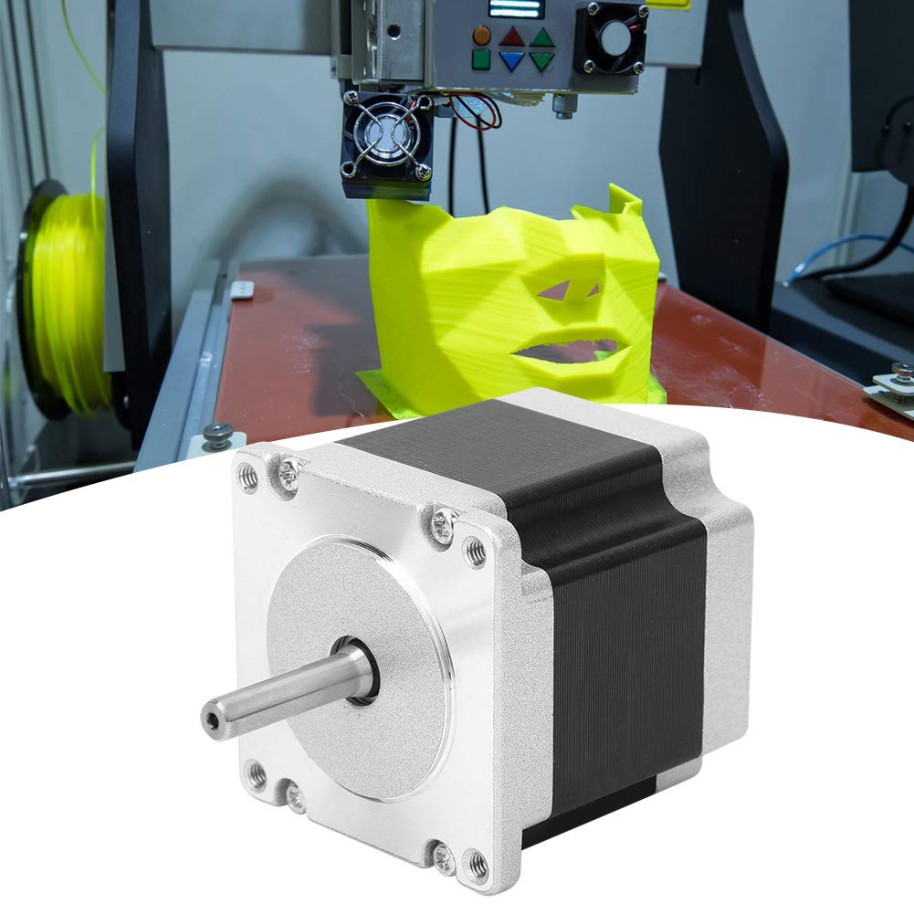 Moteur Pas à Pas NEMA 23 23HS5628 6, 35 Mm/8 Mm Fil de Cuivre Pur Sortie de Câble à 4 Broches pour Imprimantes 3D Équipement de Surveillance Machines D'emballage Textile (Diamètre