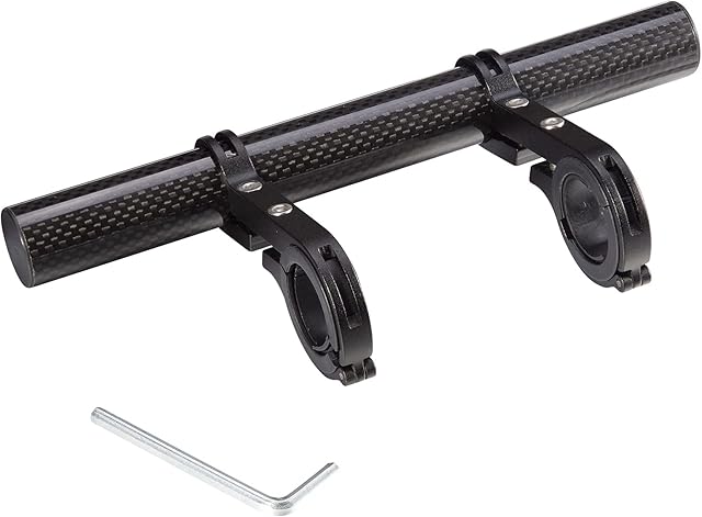 Yizhet Bike Handlebar Extender, Bike Handlebar Extension Bracket Double Bicycle Handlebar Bracket Extender Bar Clamp for Speedometer, GPS, Lamp, Flashlight, Phone Mount Holder