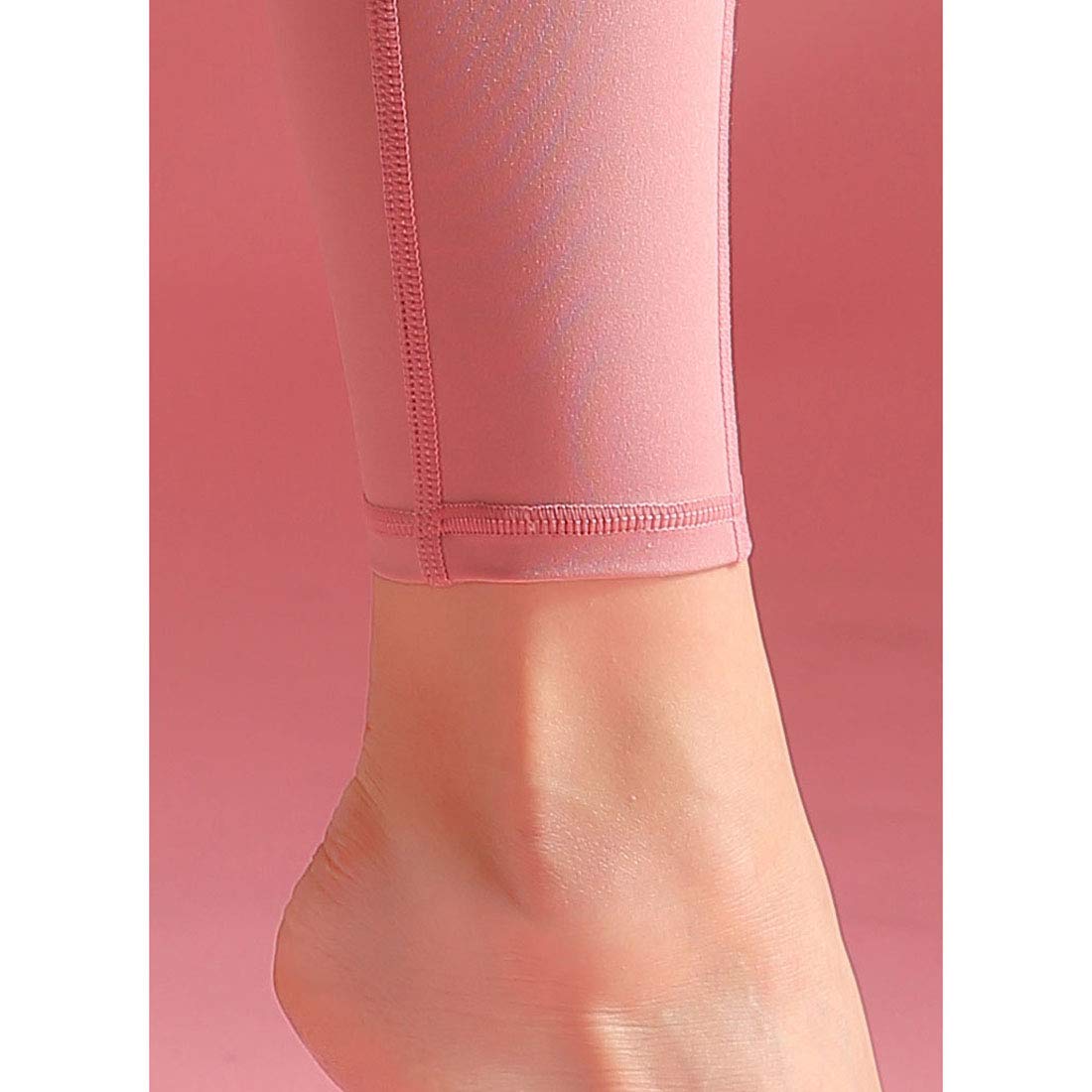 Moda Leggins Sportivi Donna, Pantaloni da Yoga da Donna, Leggings Sportivi a Pieghe, Leggings da Palestra da Allenamento a Vita Alta, Pantaloni da Yoga con Tasche Elegante, Black, M