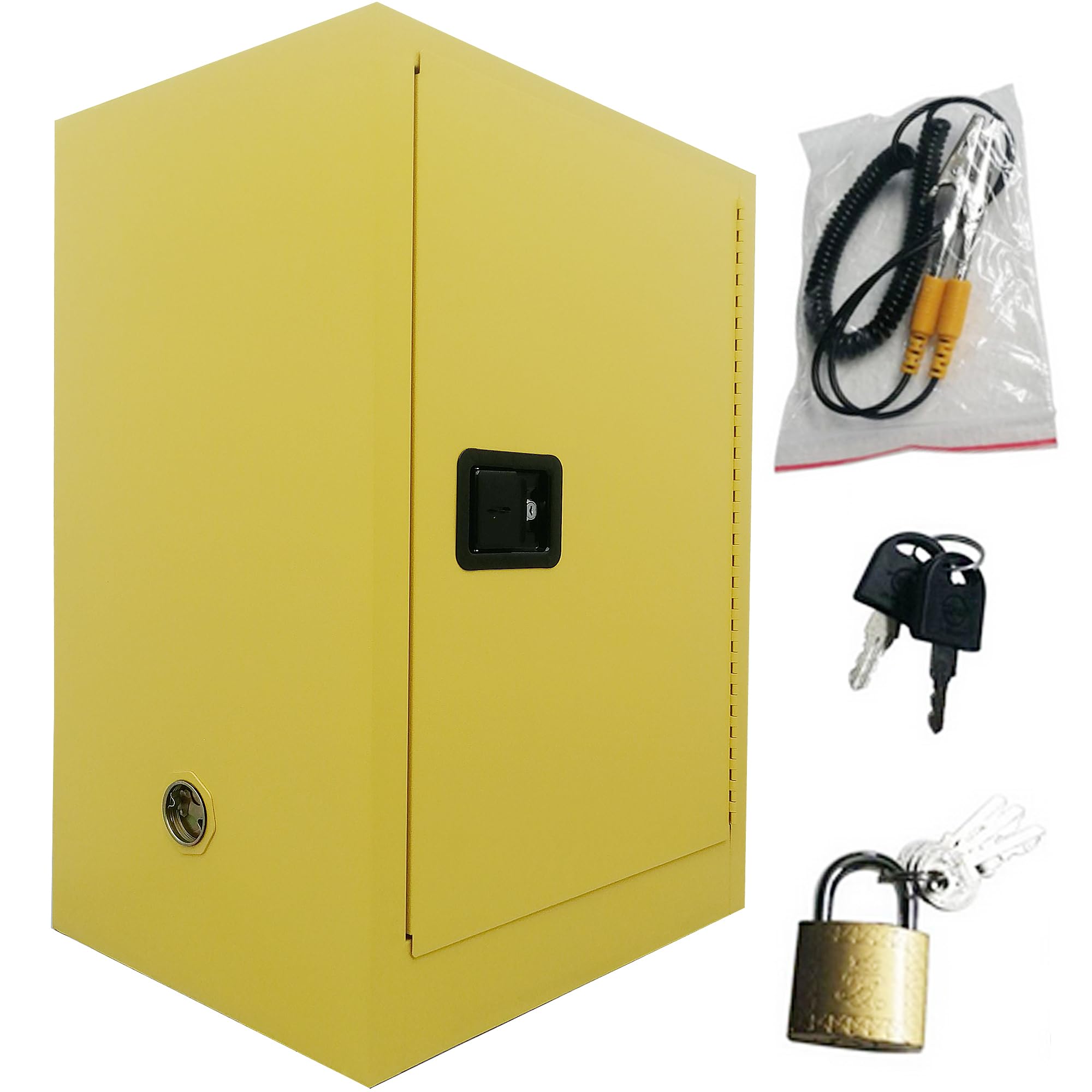 HQHAOTWU Flammable Cabinet Industry Chemical Storage Cabinets 40 Gallon Explosion Proof Safety Cabinet 1Manual-close Doors for Commercial Industrial and Home Use 23