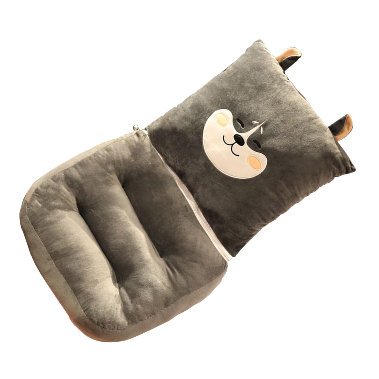 Ejoyous Cojín de Asiento con Soporte Lumbar Integrado Cojín de Almohada Lumbar Sedoso y de Felpa con Respaldo Integrado para Soporte de Postura Comodidad Suave para Entrenamiento de Conductores en