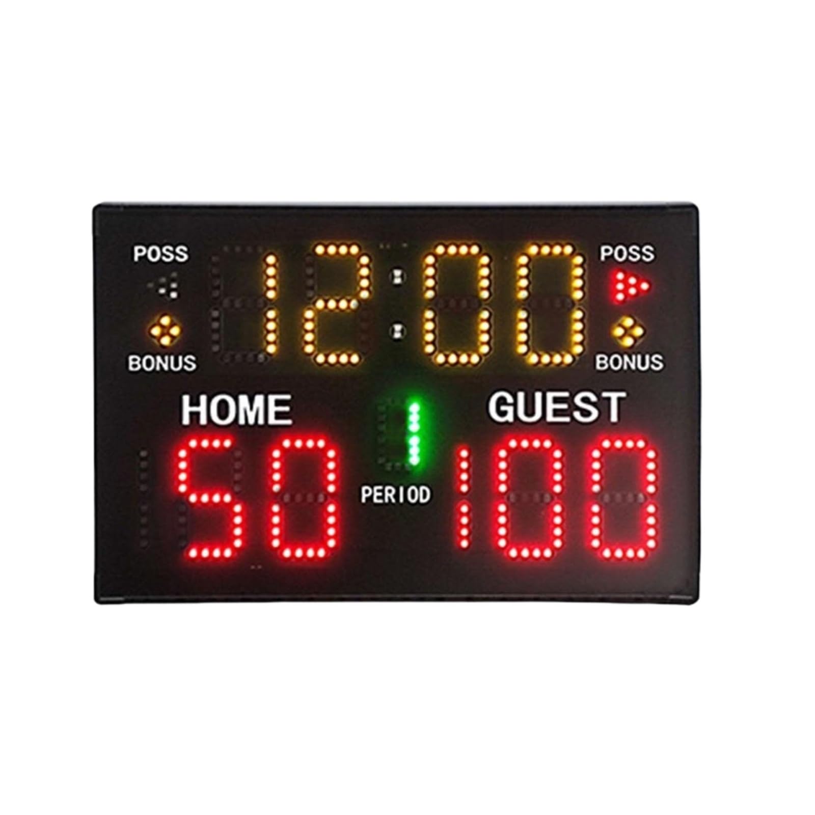 Sport Timer, Electronic Basketball Scoreboard, Portable Desktop Digital With Remote Control, Indoor Multi-sport Scoring Clock, Quick for Training