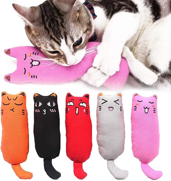 Legendog 5Pcs Bite Resistant Catnip Toy for Cats
