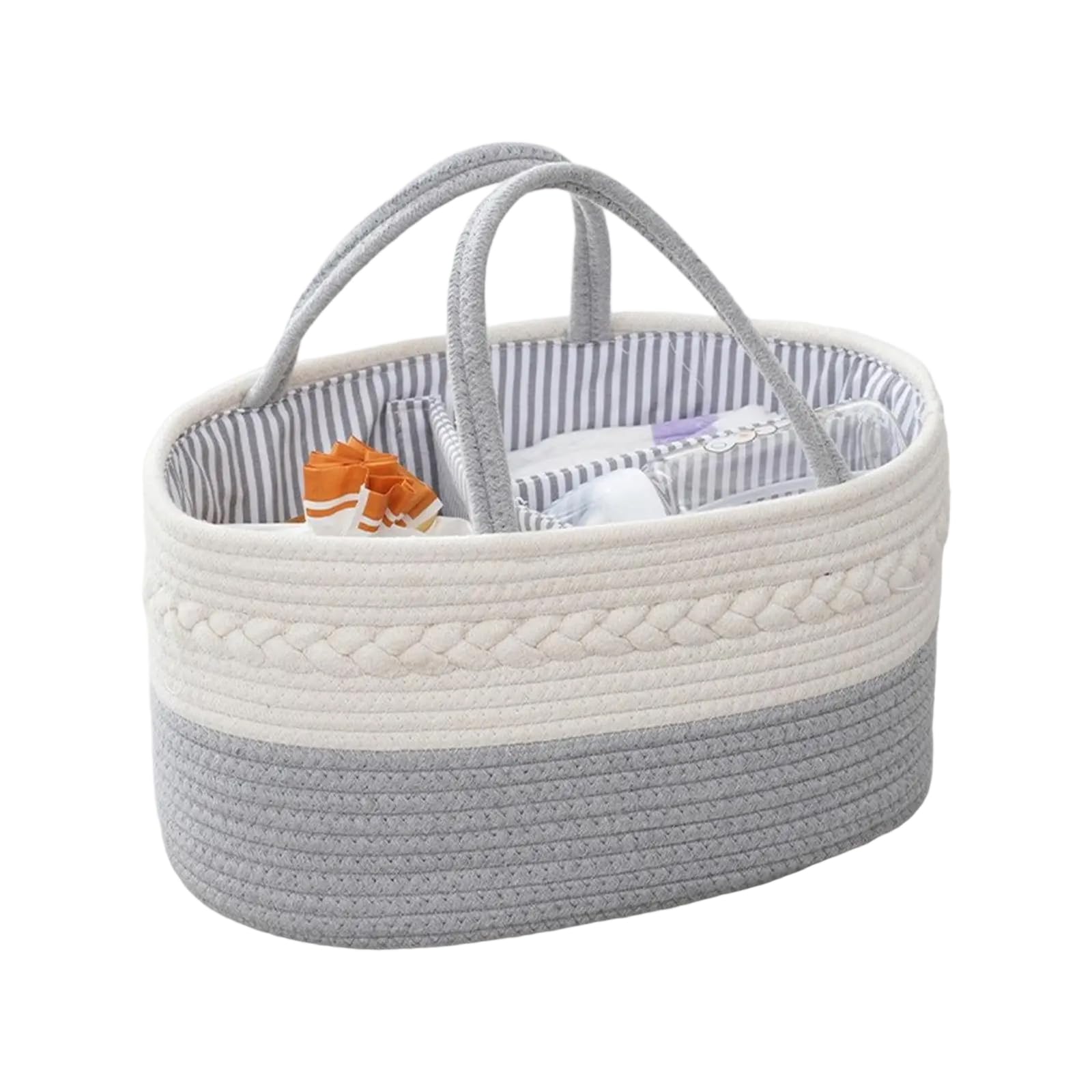 Xuancai Large Capacity Baby Diaper Storage Basket Portable Nappy Organiser Case Container For Nursery And Car Item Store