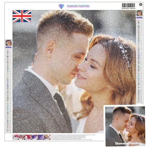 Kit peinture diamant 5D pour graver de doux souvenirs artistiques avec ses grands-parents.