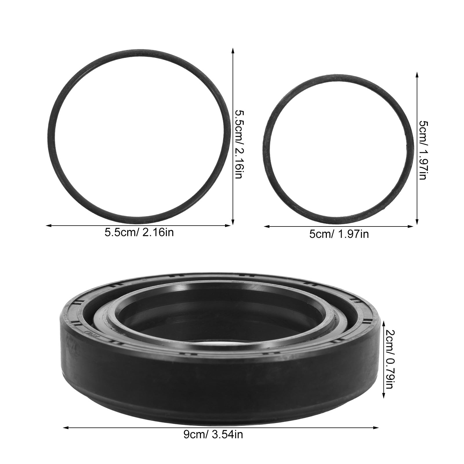 Lurrose 1 set di guarnizioni per cilindro compatibile con Kubota - Kit guarnizioni paraolio - Ricambio per la riparazione del cilindro idraulico per la manutenzione di attrezzature per caricatore