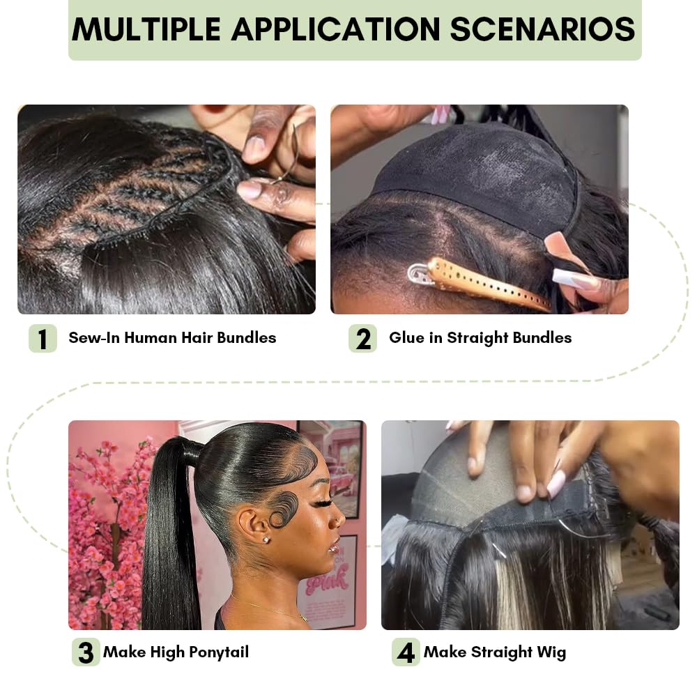 12A Grade Burmese Human Hair Straight Bundles