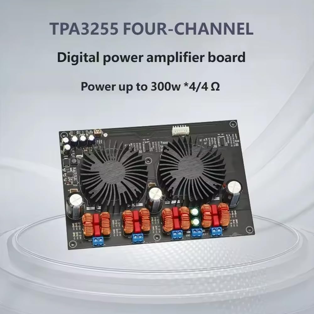 Classe D Ad Alta Potenza 4X300W Amplificatore di Potenza Scheda TPA3255 Quattro Canali Digital Luxury Fan